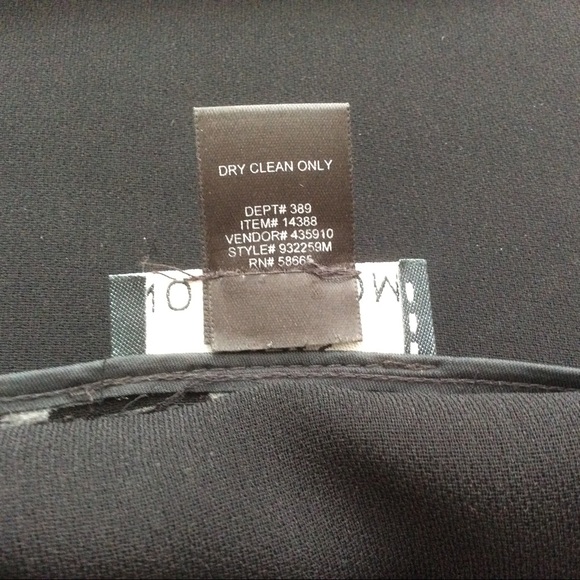 Nordstrom Black Full Length Skirt w/ Slits Size 6 - Picture 11 of 11